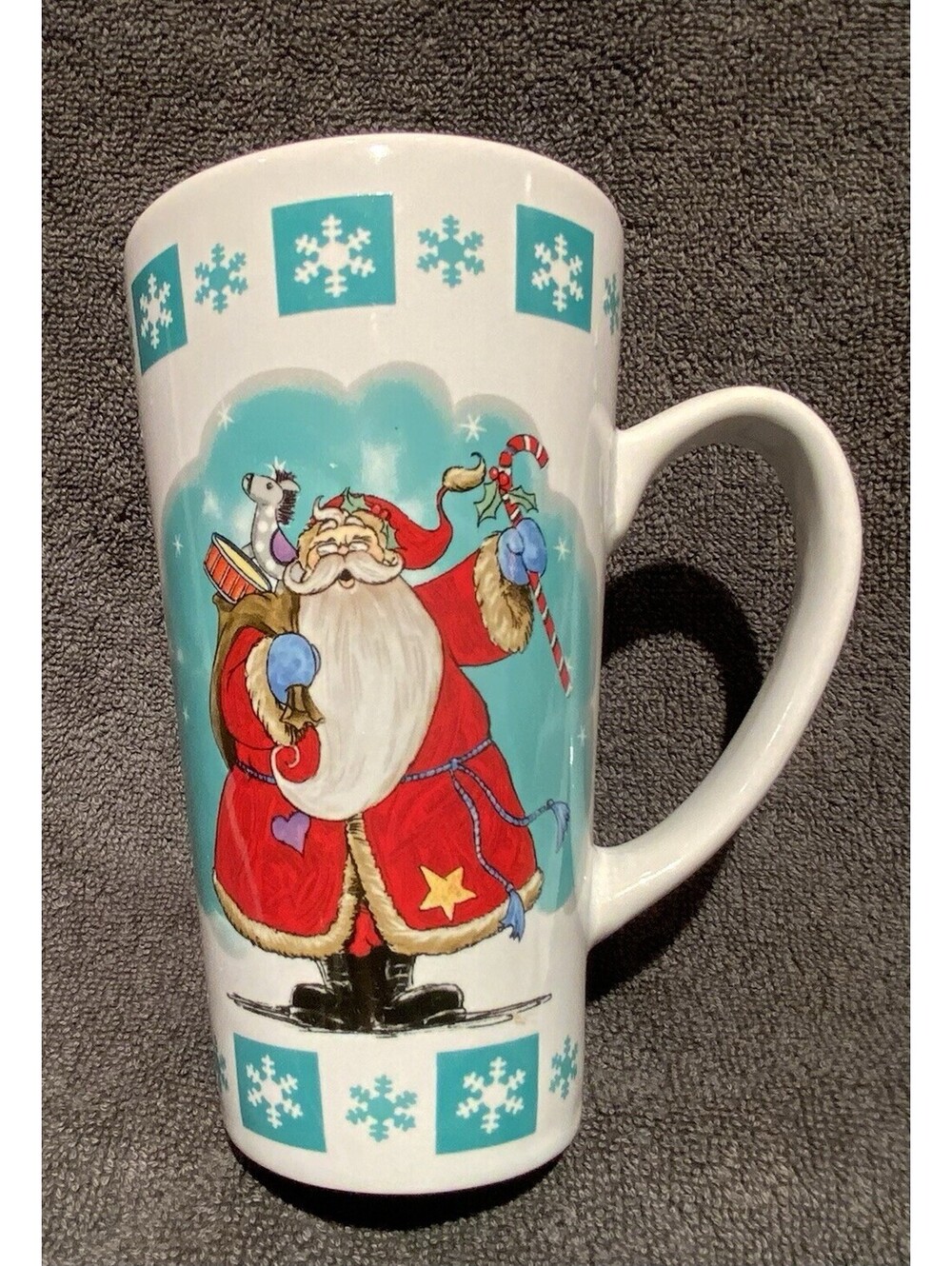 Stoneware 14 oz. Tall Santa Claus 6”H Mug
